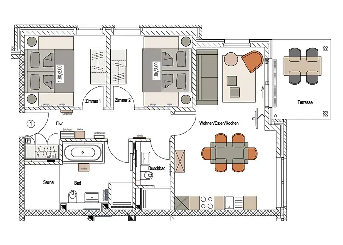 Apartment Pl Peter's 1 *
